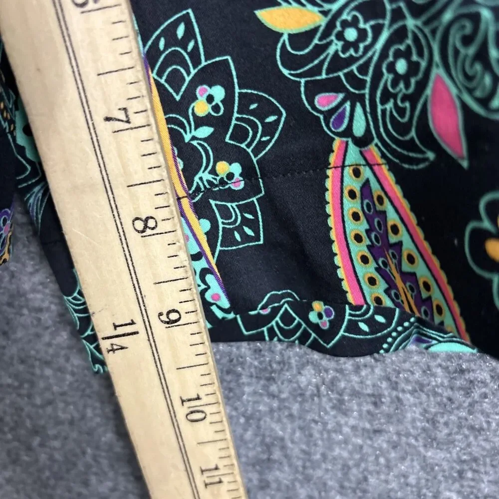 LoudMouth Paisley Chino Golf Shorts Mens Size 32 Black Wild Colorful